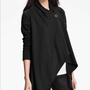 Bobeau (Nordstrom) Fleece Wrap sweater, size XS